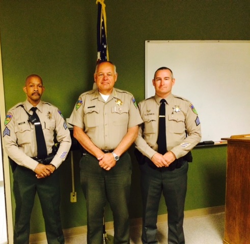 Sgt Greg Allen, Sheriff Mike Downey, Sgt Tony Gomes